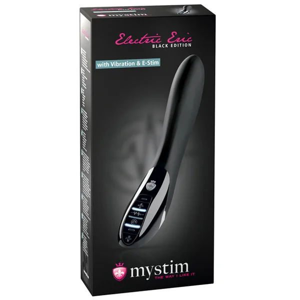 Mystim Electric Eric Estim Vibrator Black Edition - Black