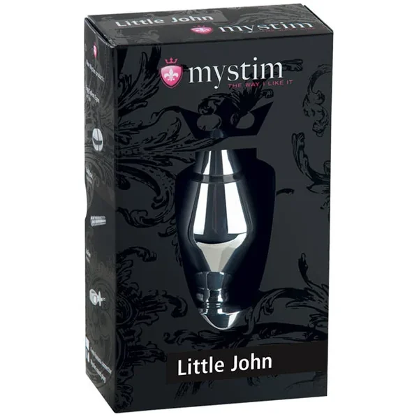Mystim Little John Buttplug Small Aluminum – Silver