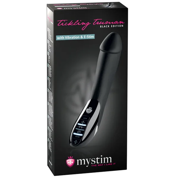 Mystim Tickling Truman Estim Vibrator Black Edition - Black
