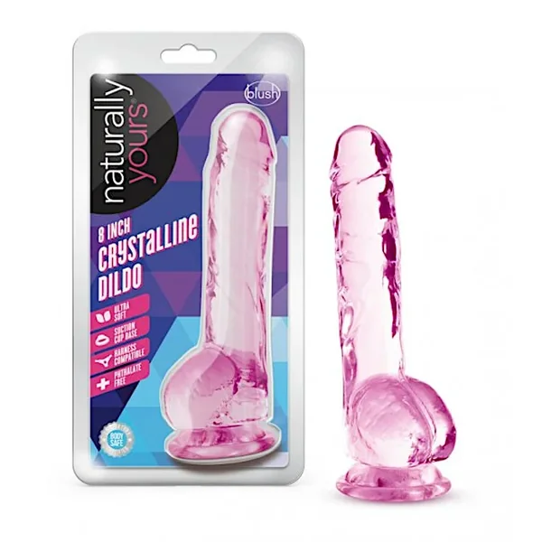 Nat Yours 7″ Crystalline Dildo -Pink