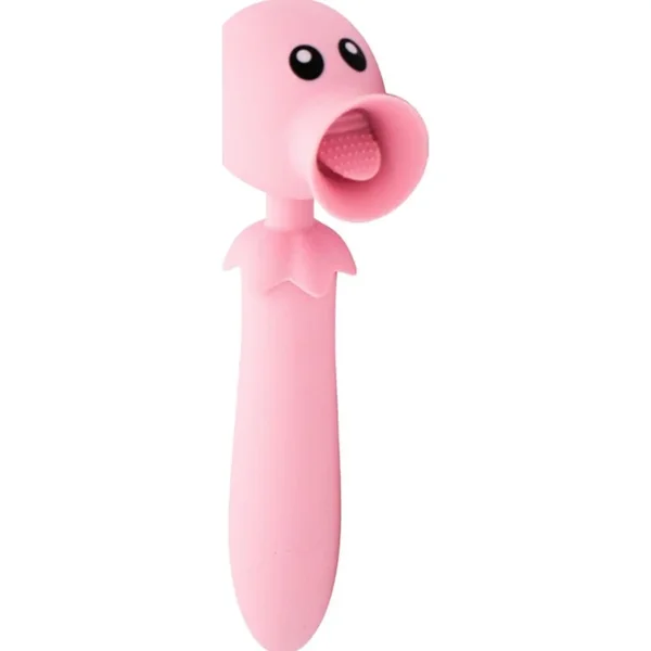 Natalie’s Toy Box Lick N’ Stick Clit Flicker G-Spot Vibrator, Pink