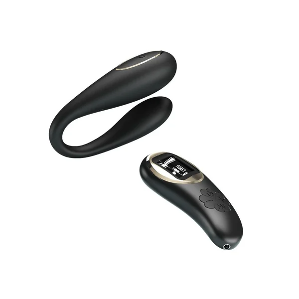Nathan Double Pleasure Remote Control Vibrator - Black