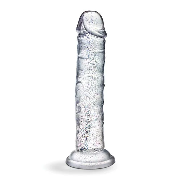 Naturally Yours Glamor Sparkling Clear Dildo