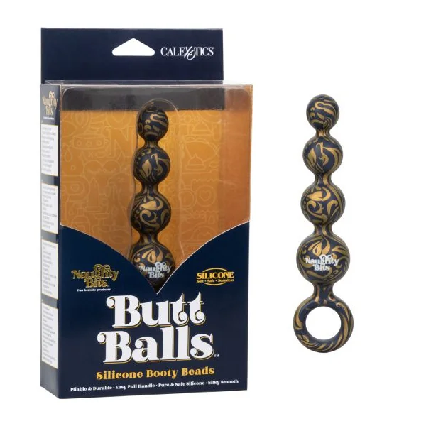 NAUGHTY BITS BUTT BALLS SILICONE BOOTY BEADS