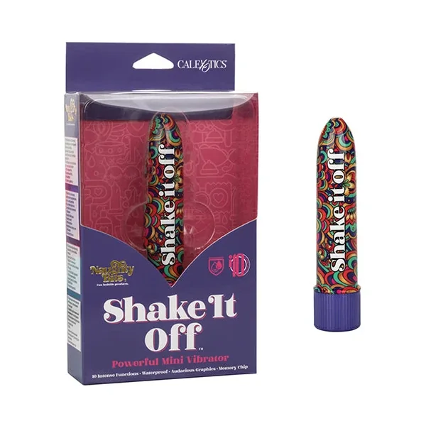 Naughty Bits Shake It Off Powerful Mini Vibrator – Multi Color