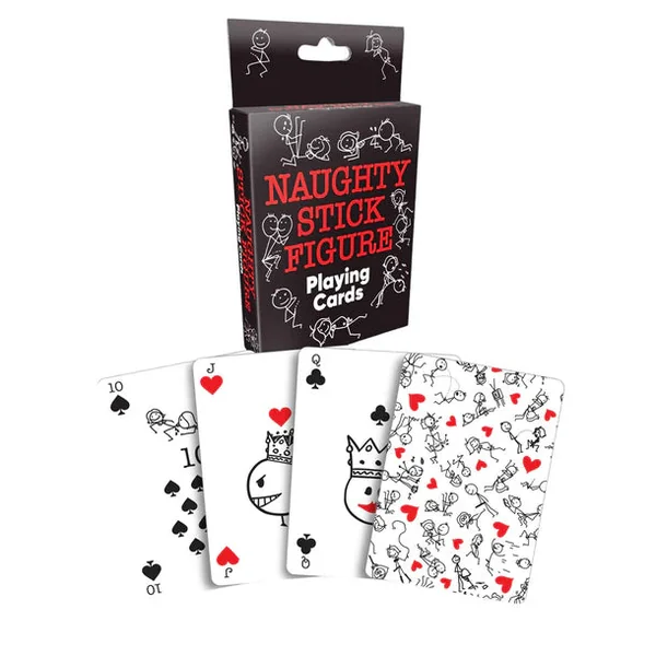 Naughty Stick Figures Playing Cards by Little Geenie