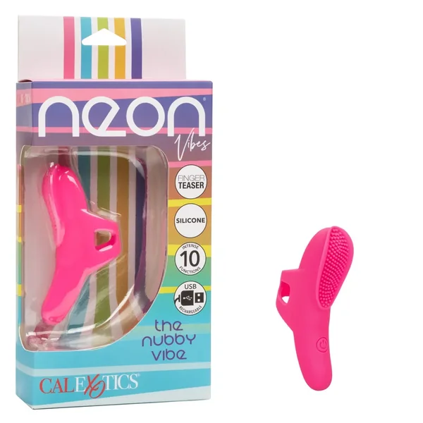 Neon Vibes The Nubby Rechargeable Silicone Vibrator