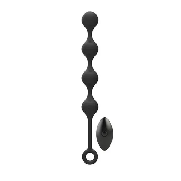 Nexus Quattro Remote Control Vibrating Pleasure Beads Black