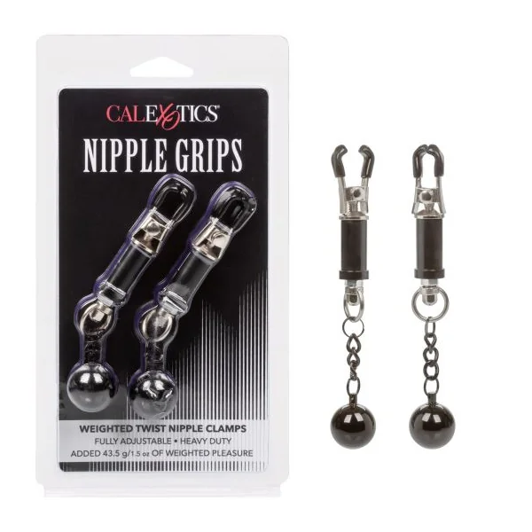 NIPPLE GRIPS WEIGHTED TWIST NIPPLE CLAMPS