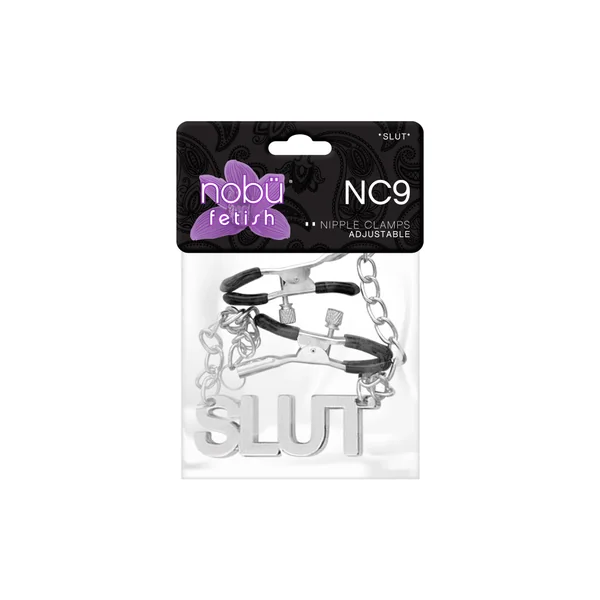 Nobü Fetish – NC9 Nipple Clamps Adjustable – Slut