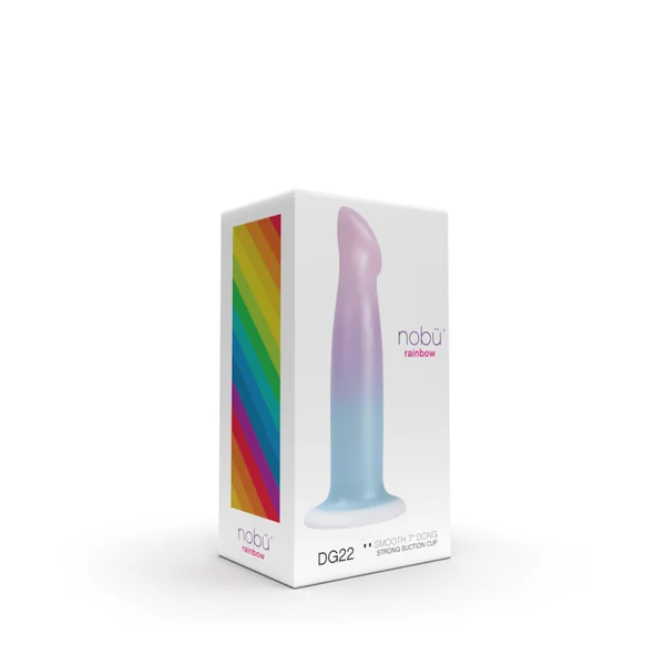 Nobü Rainbow – DG22 7″ Dildo with Suction Cup – Gradient Rainbow