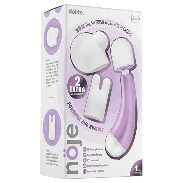 Noje Delite Wisteria 10 Function Vibrating Massage Wand Kit