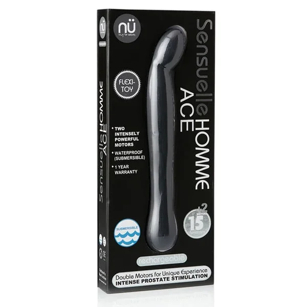 Nu Sensuelle Homme Ace Rechargeable Prostate Massager – Black