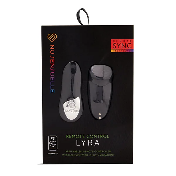 Nu Sensuelle Lyra Remote & App Enabled Panty Vibe - Black
