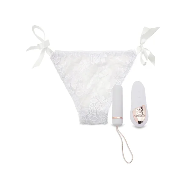 Nu Sensuelle Pleasure Panty Bullet w/Remote Control 15 Function – White