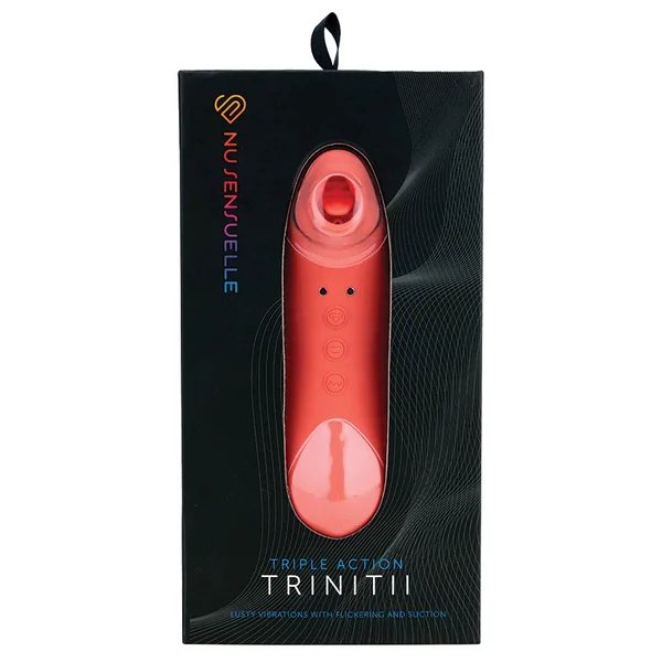 Nu Sensuelle Triple Action Trinitii Suction Tongue - Coral