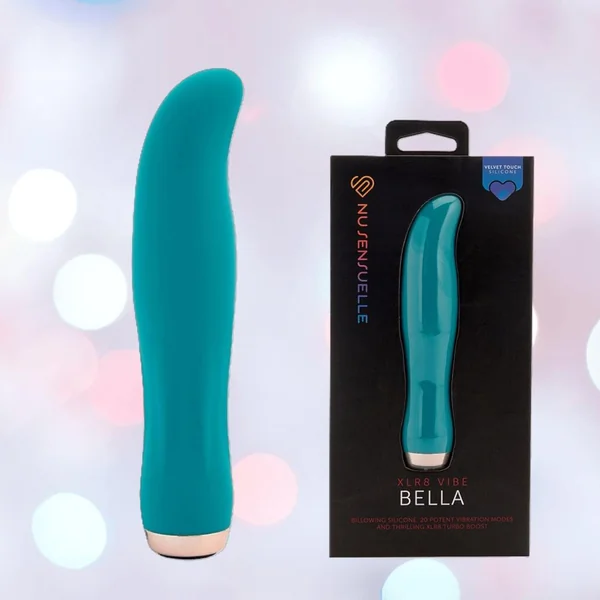 Nu Sensuelle Velvet Touch Bella Vibrator with Turbo Boost - Emerald Green