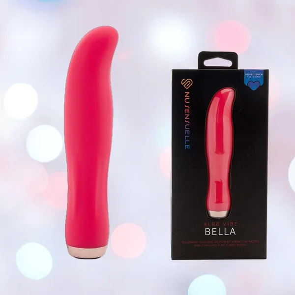 Nu Sensuelle Velvet Touch Bella Vibrator with Turbo Boost - Hot Pink