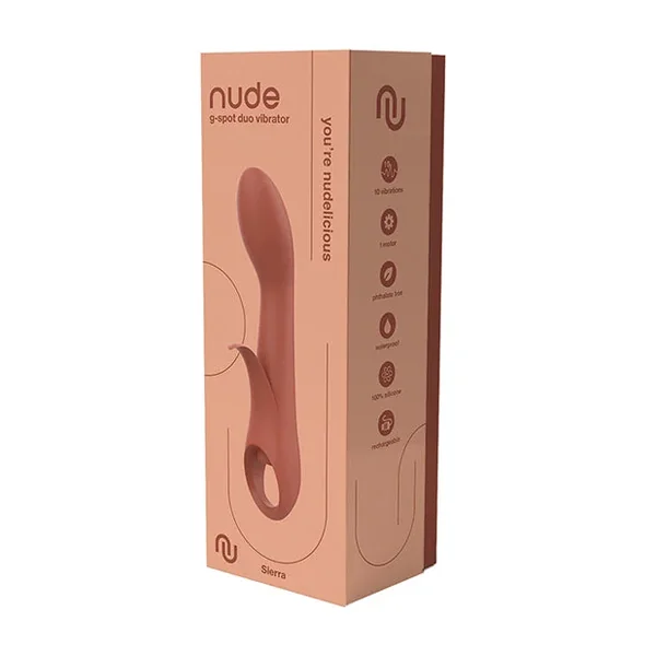 NUDE Sierra Rechargeable G-Spot Duo Vibrator – Peach