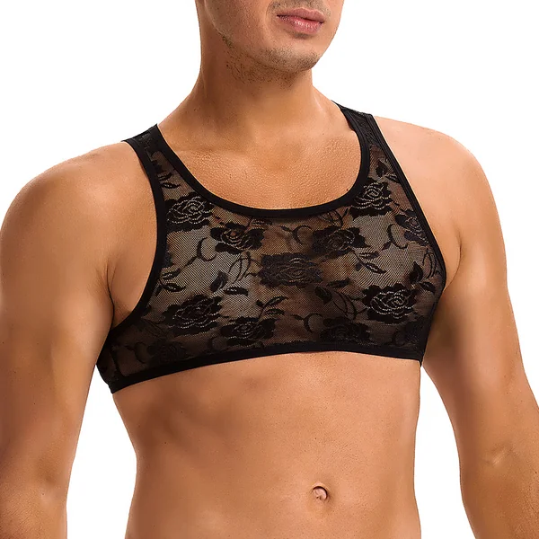 Oh Yeah Floral Lace Cropped Tank Top