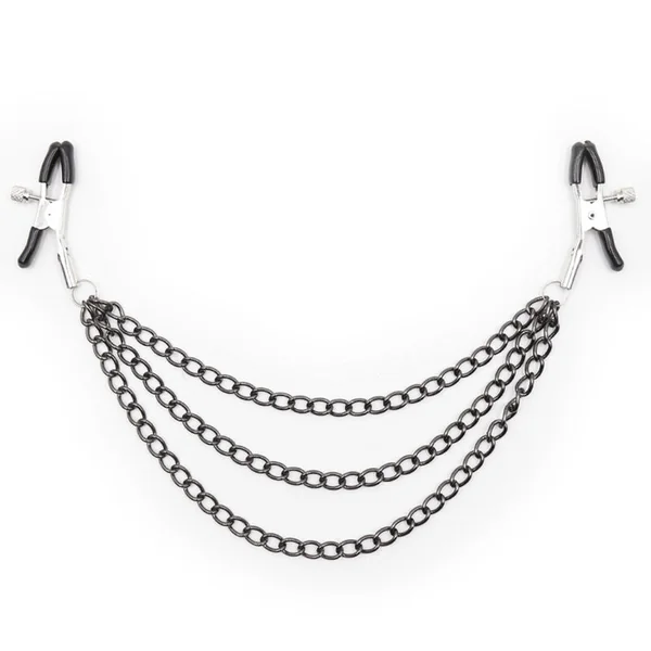 OHMAMA FETISH - NIPPLE Clamps WITH BLACK CHAINS