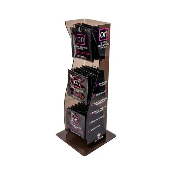On Arousal Oil Original 40 Piece Single Use Ampoule Tower Display - Black
