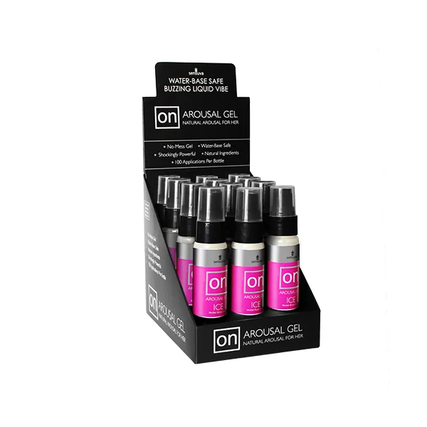 ON FOR HER AROUSAL GEL ICE 12PC DISPLAY
