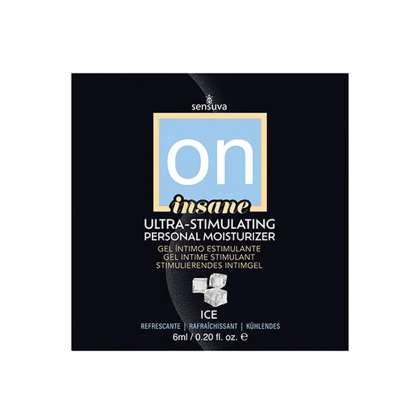ON Insane Ultra Ice Stimulating Personal Moisturizer - 6 ml Single Use Packet