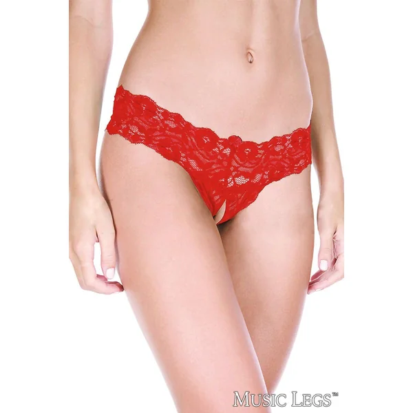 Open Lace Panty by Music Legs