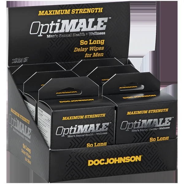 OPTIMALE DELAY WIPES FOR MEN 6PK DISPLAY