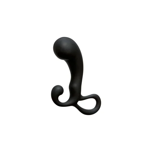 OptiMALE Silicone Prostate Massager, Black