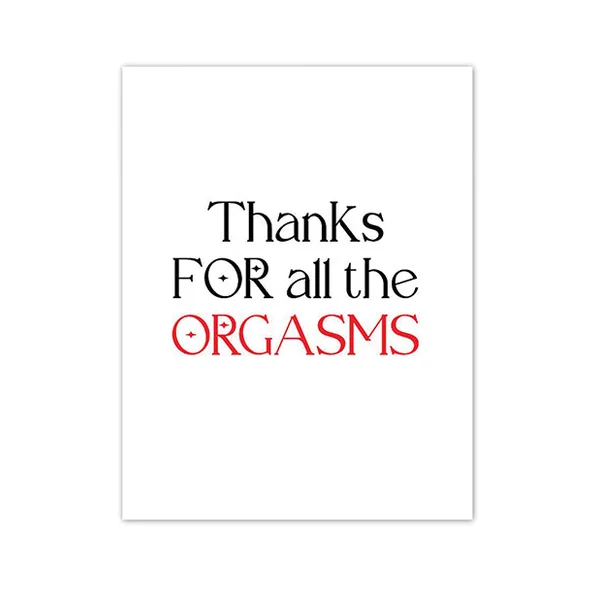 Orgasmic Greeting Card