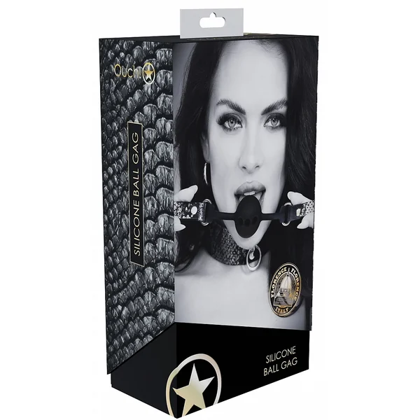 OUCH! FLORENCE COLLECTION SILICONE BALL – BLACK