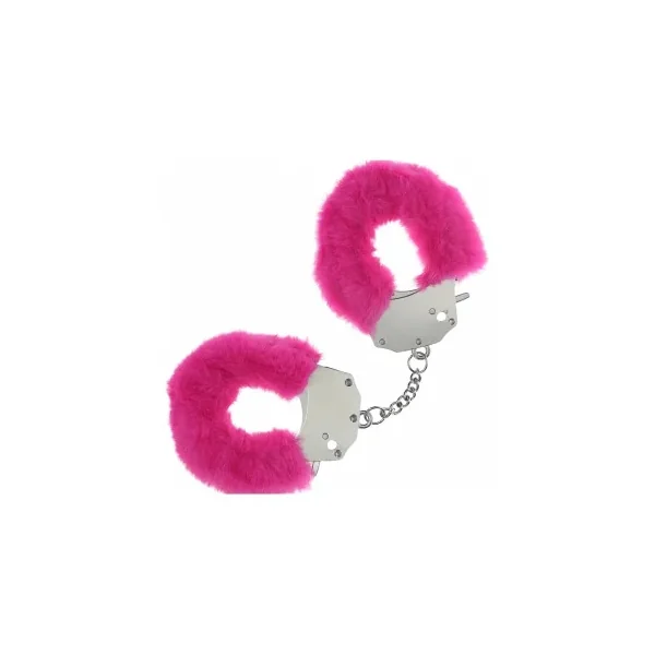 Ouch! Heavy-Duty Fluffy Handcuffs, Pink