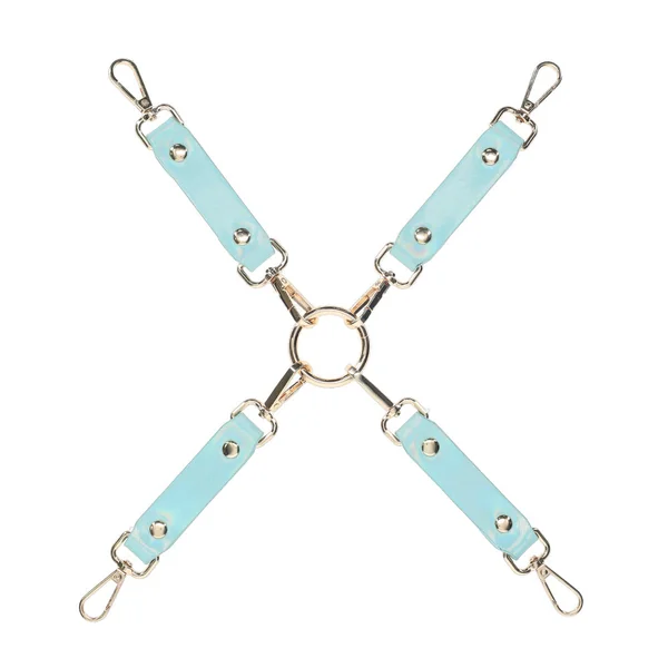 Ouch! Paris Holographic Faux Leather Hog-Tie Connectors