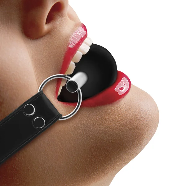 Ouch! Solid Ball Gag With Rubber Ball & Bar