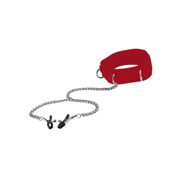 Ouch Velcro Collar – Red