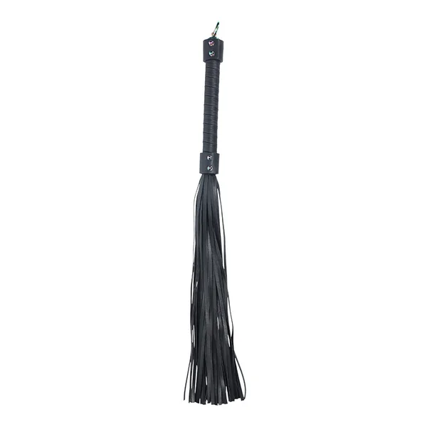Ouch! Venice Faux Leather & Rainbow Neochrome Flogger