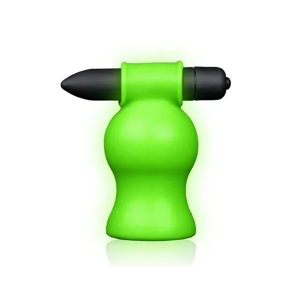 Ouch! Vibrating Head Masturbator Glow in the Dark – Green