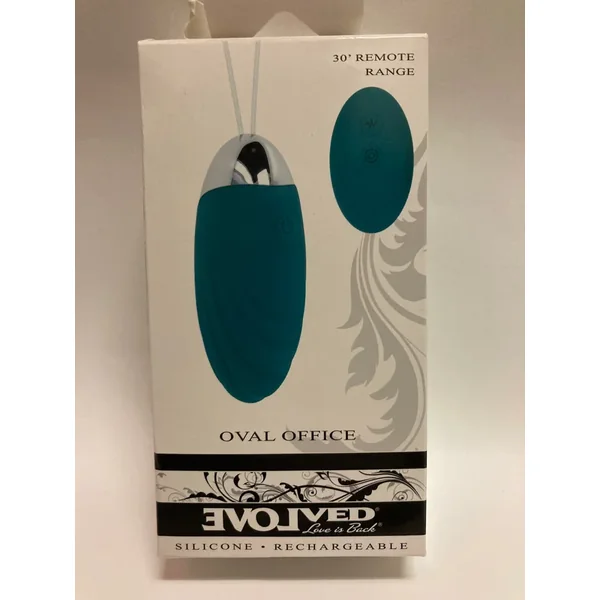 Oval Office Egg Vibe with Remote in Teal
