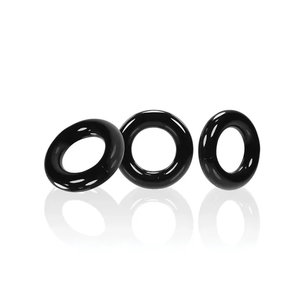 Oxballs Willy Rings – Black Pack of 3