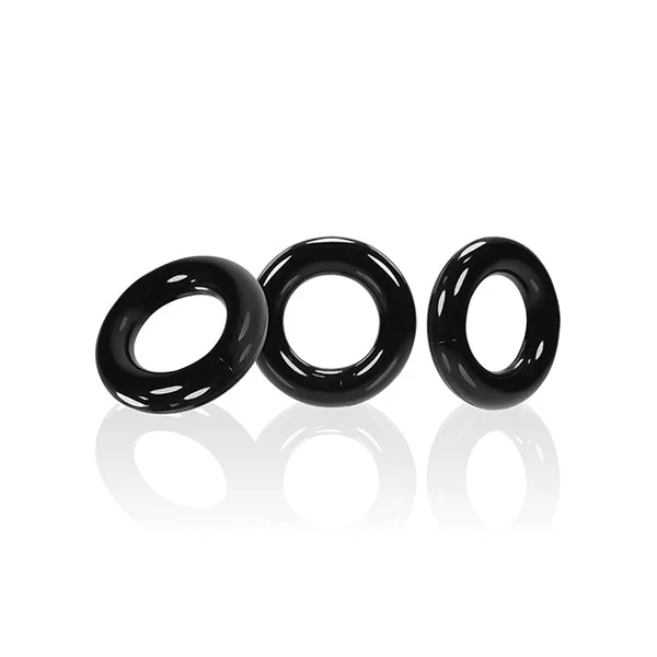 Oxballs Willy Rings - Black Pack Of 3