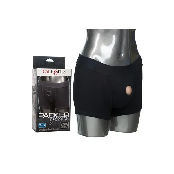 Packer Gear Black Boxer Brief Harness – XS/S