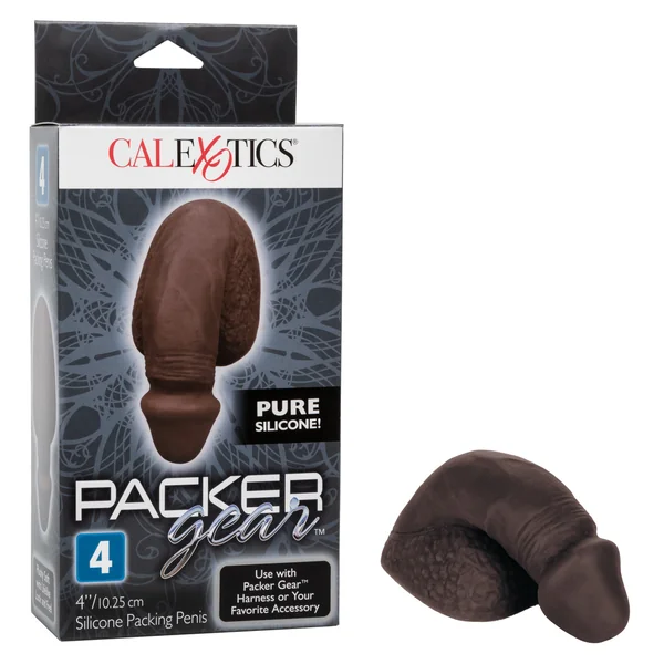 PACKER GEAR BLACK PACKING PENIS 4IN SILICONE