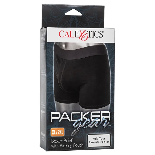 Packer Gear Boxer Brief with Packing Pouch - Black XL/2XL