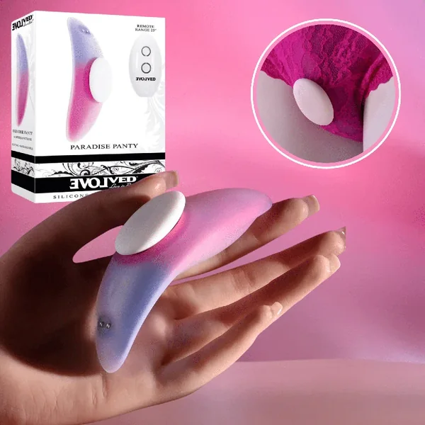 Paradise Silicone Textured Rechargeable Discreet Vibrating Panties