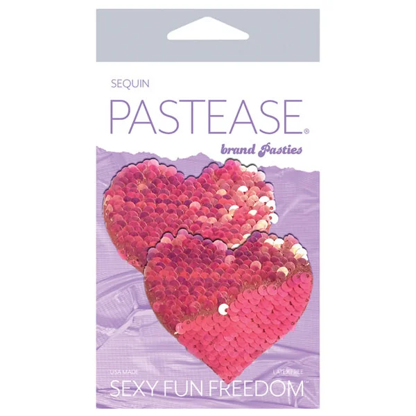 Pastease Color Changing Flip Sequins Heart - Pink O-s
