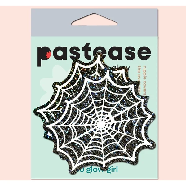 PASTEASE GLITTER BLACK GLOW IN THE DARK SPOOKY SPIDER