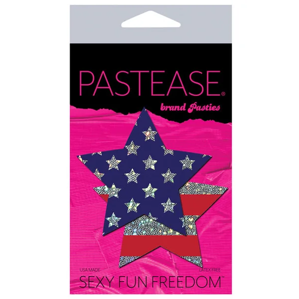 Pastease Glitter Patriotic Star - Red-blue O-s