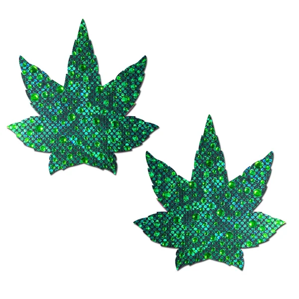 PASTEASE INDICA POT LEAF CRYSTAL GREEN WEED NIPPLE PASTIES (Out End Jul)